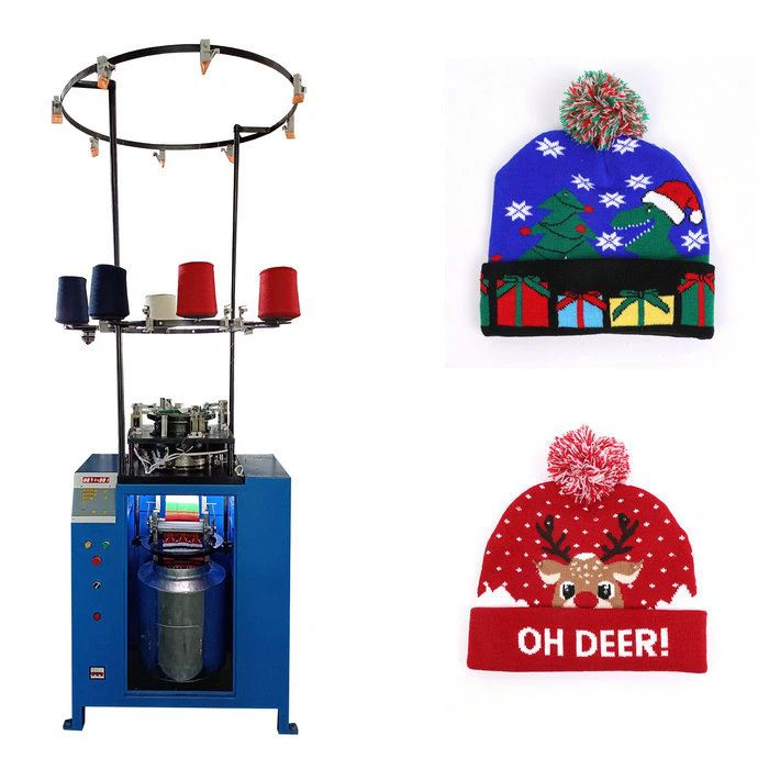 Jacquard Machine à tricoter à chapeau informatisé