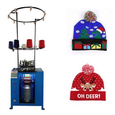 Jacquard Machine à tricoter à chapeau informatisé